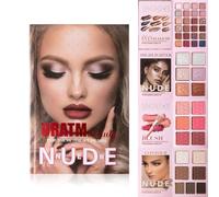 VolksRose Kit de Maquillaje Profesional: Paleta de Iluminador y Contorno, Sombras de Ojos en Tonos Nude para Esculpir el Rostro, Rubor y Productos de Belleza