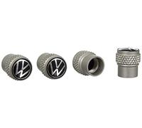 Volkswagen 000071215E - Tapones de válvula para válvulas de Aluminio, Color Plateado