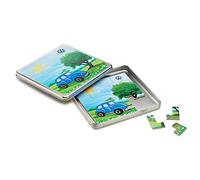 Volkswagen 000087703MR - Puzzle magnético para niños, Caja de Metal, Color Plateado