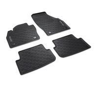 Volkswagen 2G706150082V - Alfombrillas de Goma para Todas Las Condiciones climáticas, 4 Alfombrillas de Goma, Color Negro, con Texto Taigo