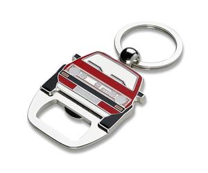 Volkswagen 3A3087010 - Llavero abridor de botellas, diseño de VW Golf 1 GTI, rojo, ca. 54,5 x 39 x 3,6 mm, Clásico