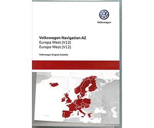 Volkswagen 3AA051866BE - Tarjeta SD Original de VW V12 Europa West RNS 315 Sistema de navegación Navi Software Actualización, sólo para Plataforma AZ