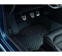 Volkswagen 5G0061512A82V Alfombrillas traseras para Todo Tipo de Clima, Color Negro Titanio