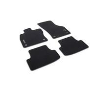 Volkswagen 5H1061270AWGK - Alfombrillas de Terciopelo prémium, 4 Alfombrillas de Tela, Color Negro, con Logotipo de Golf, Solo sedán, Solo híbrido (código PR 0K4)
