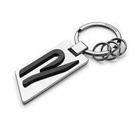 Volkswagen 5H6087010 Llavero original R Logo Metal Plata/Cromo/Negro, M