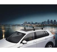 Volkswagen 5qf071151 Juego de Barras de Techo con Ranura, Plata