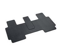 Volkswagen Alfombrilla de Goma Original, Compatible con ID.Buzz, Material de Caucho, Segunda Fila de Asientos, Negro, Ajuste Personalizado, Diseño con Silueta del Vehículo