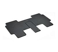 Volkswagen Alfombrilla de Goma Original, Compatible con ID.Buzz, Material de Goma, Segunda Fila de Asientos, Negro, Ajuste Específico para 6 Plazas y Distancia Entre Ejes Larga