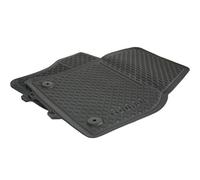 Volkswagen Alfombrillas de Goma, Alfombrillas Originales para VW Touran, Delanteras, de Titanio Negro