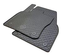 Volkswagen 'Alfombrillas de Goma Plus Juego Original Touran II MQB Goma Fuãÿ Alfombrillas Titanio Negro 4 Piezas Parte Delantera y Trasera