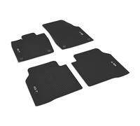 Volkswagen Alfombrillas de Goma Premium, Caucho, Compatible con ID.7 2023+, Juego de 4 Piezas, Negro, Delanteras y Traseras, Ajuste Original
