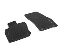 Volkswagen Alfombrillas de Goma Premium, Caucho, Compatible con VW Tayron Desde 2025, Juego de 2 Piezas, Negro, Delanteras, Ajuste Original