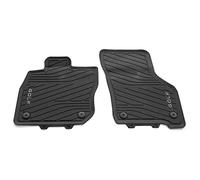 Volkswagen Alfombrillas de Goma Premium, Compatible con Golf 8 Mild-Hybrid, Juego de 2 Piezas, Titanschwarz, para Asientos Delanteros, Ajuste Original