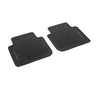 Volkswagen Alfombrillas de Goma Premium, Compatible con VW Tayron Desde 2025, Juego de 2 Piezas, Negro, Asientos Traseros, Ajuste Original