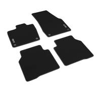 Volkswagen Alfombrillas Premium de Velours, Compatible con ID.7 Desde 2023, Set de 4 Piezas, TFG-Velours 700g/m², Negro, Delanteras y Traseras, Ajuste Original