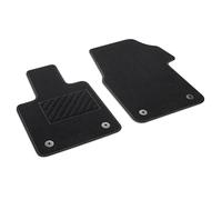 Volkswagen Alfombrillas Textiles Plus, Textil, Compatible con VW T7 Multivan Desde 2022, Sistema de Botón a Presión, Negro, 2 Piezas, Delanteras, Ajuste Original