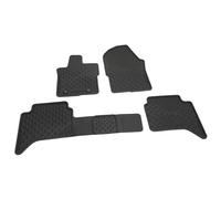 Volkswagen Alfombrillas Todo Tiempo, Compatible con Amarok 2 (T1) 2023+, Juego de 4 Piezas, Negro, Goma Original, Antideslizante, Delanteras y Traseras