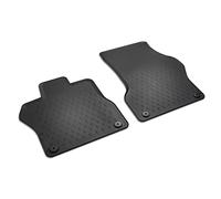 Volkswagen Alfombrillas Todo Tiempo, Compatible con ID.Buzz 2023+, Material Reciclable, Titanio Negro, Sistema de Botón a Presión, Delanteras, Ajuste Exacto