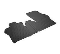 Volkswagen Alfombrillas Todo Tiempo, Compatible con ID.Buzz Cargo 2023+, Juego de 2 Delanteras, Goma Reciclable, Titanschwarz, con Silueta del Vehículo, Antideslizantes