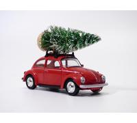 VOLKSWAGEN COCCINELLE 1303 rouge & sapin de noël 1/43 Jet Car VW Cox Christmas