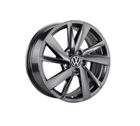 Volkswagen Gavia - Llanta de aleación ligera, aluminio-magnesio, silicio, Adamantium Dark