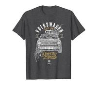 Volkswagen Golf GTI Mk1 Tribal Drive La Leyenda Camiseta, Hombre, Jaspeado Oscuro, 3XL