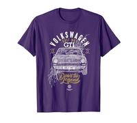 Volkswagen Golf GTI Mk1 Tribal Drive La Leyenda Camiseta, Hombre, Morado, S