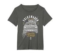 Volkswagen Golf GTI Mk1 Tribal Drive La Leyenda Camiseta, Mujer Tallas Grandes, Asfalto, 6XL Grande