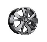 Volkswagen Leichtmetallfelge Rockingham, Aleación Aluminio-Magnesio-Silcio, Adamantium Dark