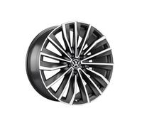 Volkswagen Leichtmetallfelge Seoul, Aluminio-Magnesio-Silcio, Grafito Mate Oscuro/Glanzgedreht