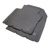 Volkswagen Original Touran Alfombrillas de Goma 2 Piezas Delantero Negro Botón de presión Premium Goma felpudos 1t1061502 a 82 V