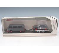 VOLKSWAGEN T2 MINIBUS 1962 WITH TRAILER + GOLF GTi MKI N 1 RACING 1976 GREY RED