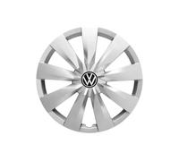 Volkswagen Tapacubos Originales, Plata, 16 Pulgadas, Juego de 4, para Touran (Tipo 5T) a Partir de 2016, número de Pieza 5TA-071-456-B-UWP