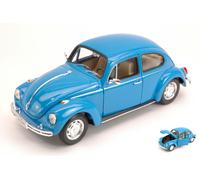 Volkswagen VW Beetle 1968 Azul 1:24 Modelo 2106 WELLY