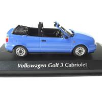 VW Golf 3 Cabrio 1997 Azul Oscuro Coche a Escala 1:43 Maxichamps