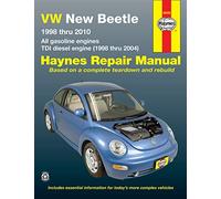 Volkswagen VW New Beetle 1.8 & 2.0L petrol (1998-2010) & 1.9L TDI diesel (1998-2004) Haynes Repair Manual (USA): 1998 Thru 2010, All Gasoline Engines ... Thur 2004 (Hayne's Automotive Repair Manual)