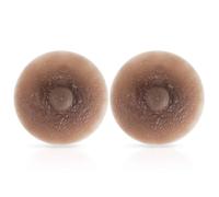 Vollence Pezones de Silicona Adhesivos Pezón conectable Reutilizable para Formas de Seno de Silicona Crossdresser, Drag Queen, Fiesta de Disfraces, CD