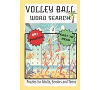 Volley Ball Word Search Puzzle Book: Word Searches with Easy to Read Print about Volleyball, Beach Volleyball, Positions and More | 6x9 inches, 110 ... for Vacations, Holidays and Free Times