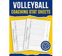 Volleyball Coaching Stat Sheets: Volleyball Stat Book for Tracking Player Performance | Record Stats for Matches & Practices | Volleyball Game Stat Tracker Logbook