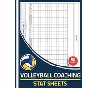 Volleyball Coaching Stat Sheets: Volleyball Stat Book for Tracking Player Performance | Record Stats for Matches & Practices | Volleyball Game Stat Tracker