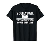 Volleyball Dad Toughest Job You'Ll Ever Love Camiseta