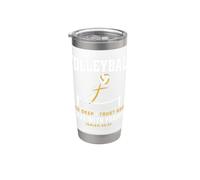 Volleyball Dig Deep Trust God Serve Purpose Isaiah 40:31 Vaso térmico de acero inoxidable de doble pared