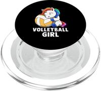 Volleyball Girl Rainbow Girl Volleyball Unicorn PopSockets PopGrip para MagSafe