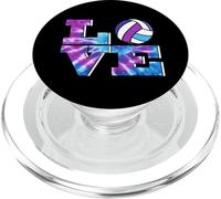 Volleyball Girls Love Tie Dye Look Purple & Blue Great PopSockets PopGrip para MagSafe