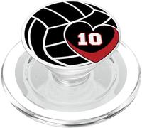 Volleyball Jersey Number 10 Design Player Mom Game Day PopSockets PopGrip para MagSafe