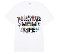 Volleyball Mom Life Volleyball Mama Team Mom Gift Comfort Colors Adult Heavyweight T-Shirt