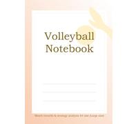 Volleyball Notebook Match records & strategy analysis A4 size (Large size)
