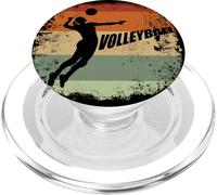 Volleyball Pelota Balón Señora Voleibol Vintage Voleibol PopSockets PopGrip para MagSafe