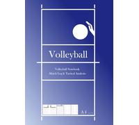 Volleyball Volleyball Notebook -Match Log & Tactical Analysis- A4 size
