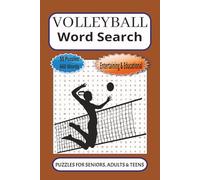 Volleyball Word Search: 55 Word searches puzzles about this epic sport | 6X9 inches, 110 pages, 660 words | The Perfect Entertaining & Educational Gift for the court game fans